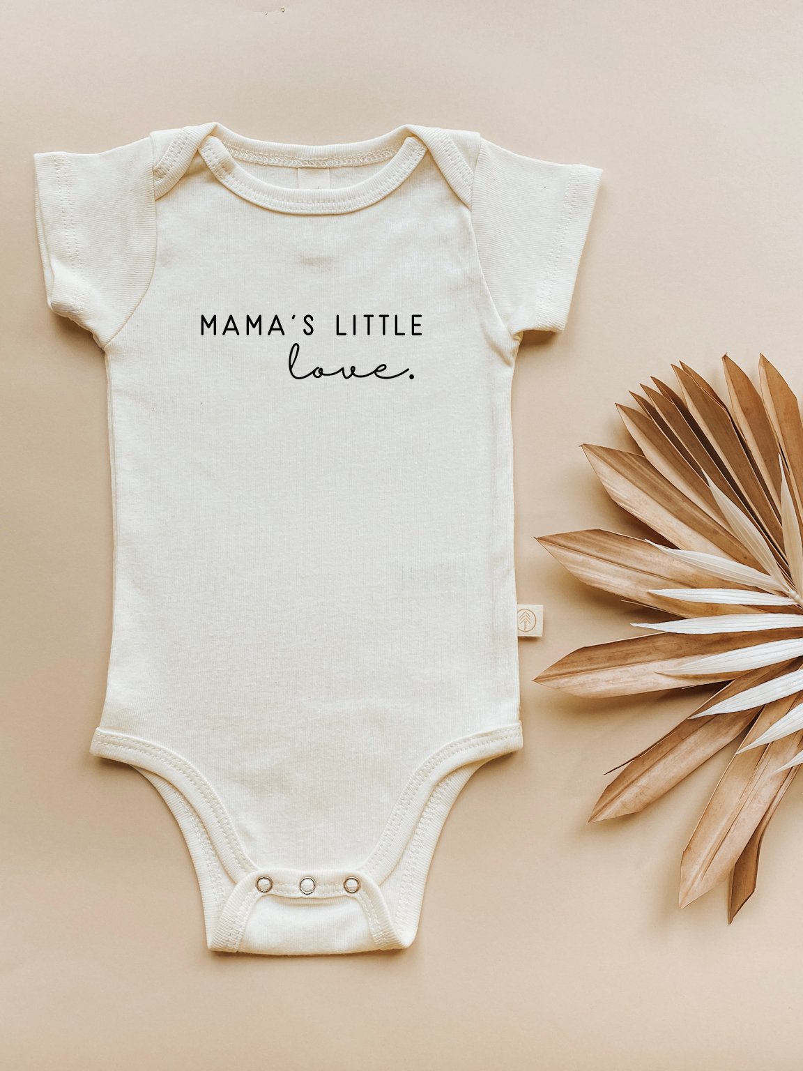 Mama's Little Love Organic Cotton Baby Bodysuit Short Sleeve