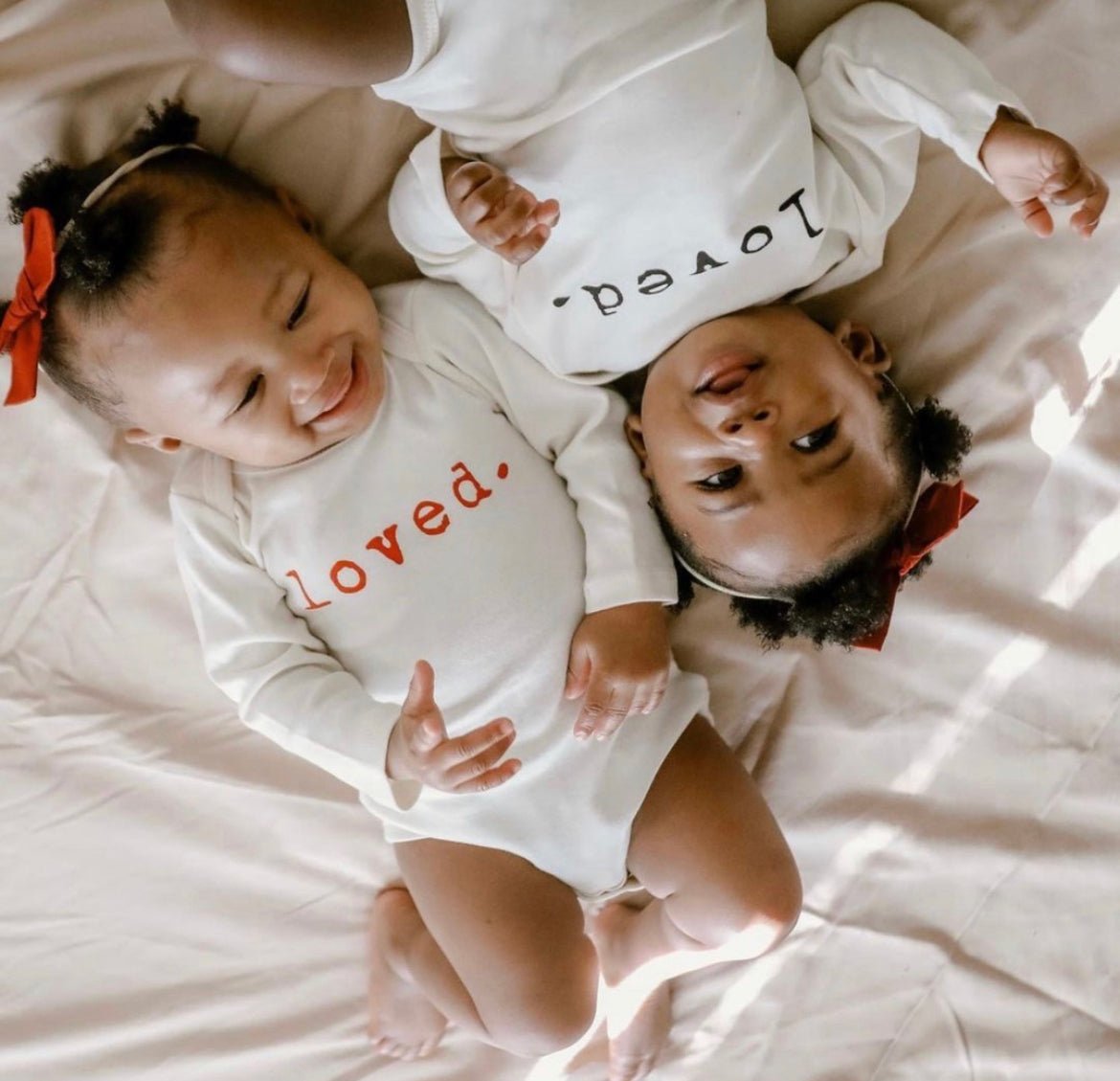 Loved. Organic Cotton Baby Bodysuit Long Sleeve